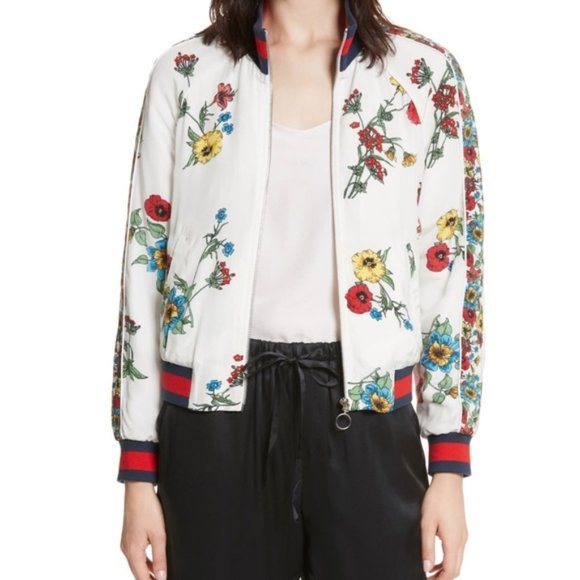Joie Porcelain Avariella Silk Bomber - Picture 3 of 10
